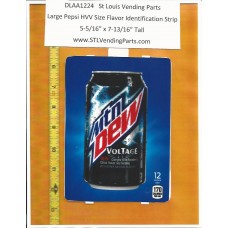 Large Pepsi HVV or High Visibility Vendor Size Soda Flavor Strip Mountain Dew Voltage 12oz CAN