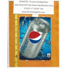 Large Pepsi HVV or High Visibility Vendor Size Soda Flavor Strip Pepsi DIET 12oz CAN