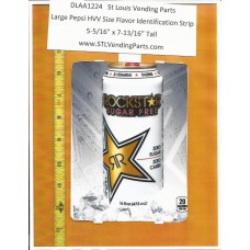 Large Pepsi HVV or High Visibility Vendor Size Soda Flavor Strip Rockstar Energy Sugar Free 16oz CAN