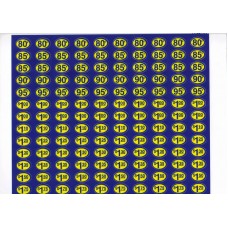 STICKER Yellow Oval High Price Stickers
